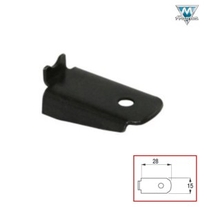 MENSOLINA NERA CM.3 PER CREMAGLIERA ART.1255NE