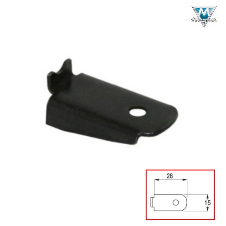 MENSOLINA NERA CM.3 PER CREMAGLIERA ART.1255NE