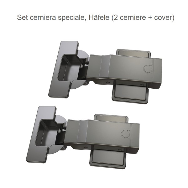 KIT 2 CERNIERE SPECIALI HAFELE MONOBLOCCO ALTA PORTATA APERTURA 100° RALLENTATE 315.24.835