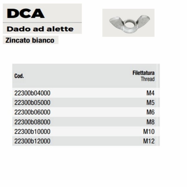 DADO ALETTATO ZINCATO