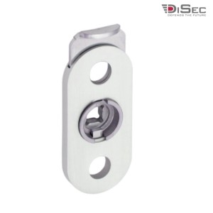 BLOCCO SICUREZZA OVALE PER MANIGLIA DK CROMO SATINATO