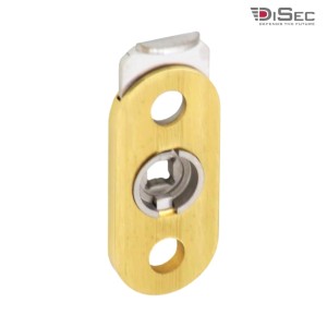 BLOCCO SICUREZZA OVALE PER MANIGLIA DK OTTONE LUCIDO