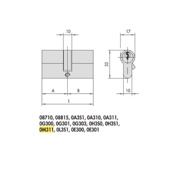 CILINDRO CISA ASTRAL TEKNO iNOVATE CON  TESSERA DI PROPRIETA