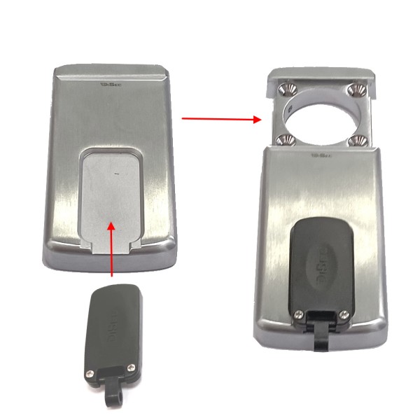 DEFENDER MAGNETICO PER CHIAVE DOPPIA MAPPA/POMPA CROMO SATINATO