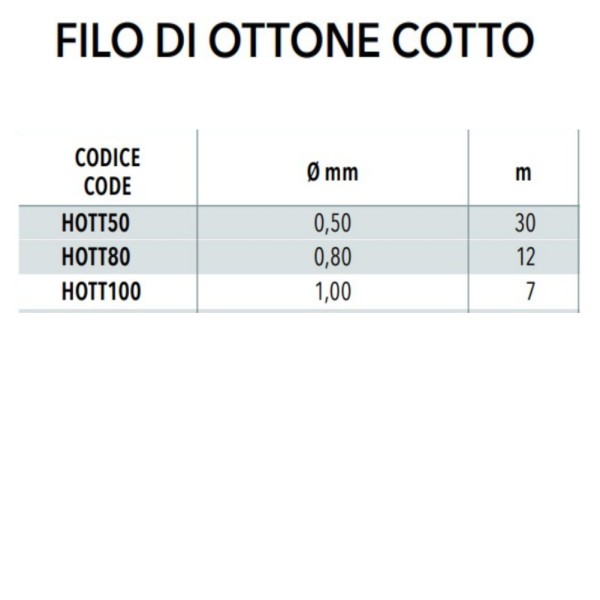 FILO OTTONE COTTO IN BOBINA