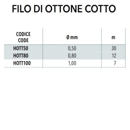 FILO OTTONE COTTO IN BOBINA