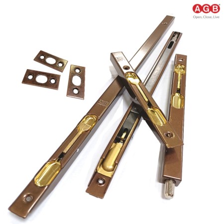 Catenaccio a Leva AGB 320 Frontale 16 mm Bronzato