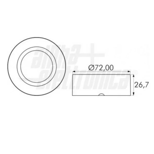 FARETTO APPLICATO BIANCO PER INTERNO SENZA LAMPADINA