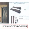 KIT BINARIO 2 MT. PER PORTA SCORREVOLE ESTERNO MURO ANTA SINGOLA