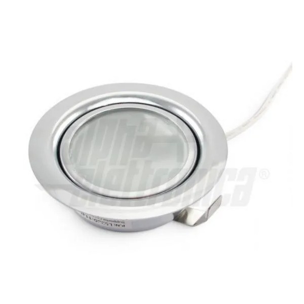 FARETTO DA INCASSO CROMO PER INTERNO FORO 58 mm SENZA LAMPADINA