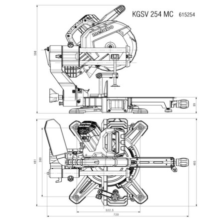 TRONCATRICE RADIALE METABO KGSV 254 MC OFFERTA