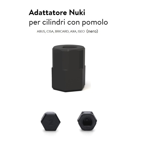 Adattatore Esagonale Nuki per Cilindri con Codolo Interno