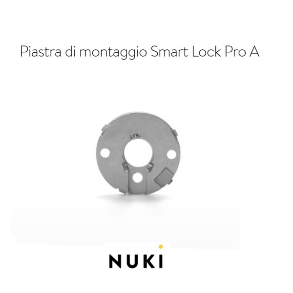 PIASTRA RICAMBIO PROFILO "A" FISSAGGIO CON GRANI PER NUKI SMART LOCK PRO -OFFERTA-