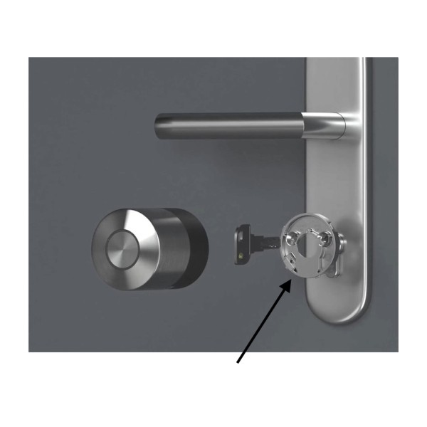 PIASTRA RICAMBIO PROFILO "A" FISSAGGIO CON GRANI PER NUKI SMART LOCK PRO -OFFERTA-