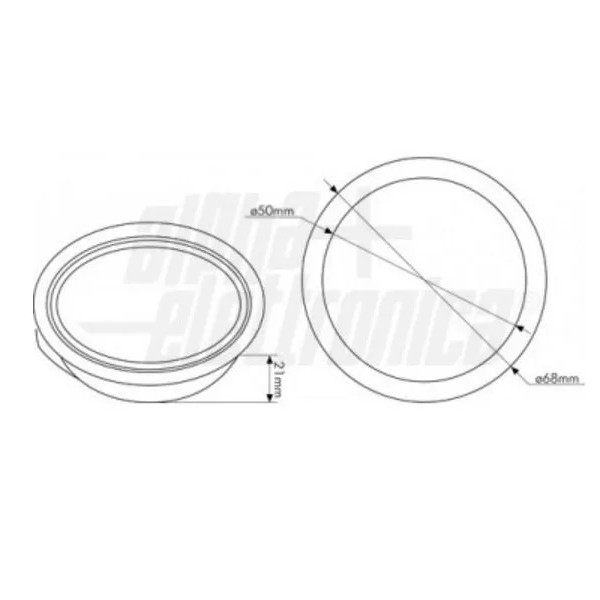 FARETTO DA INCASSO CROMO PER INTERNO FORO 58 mm SENZA LAMPADINA
