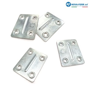 PIASTRA PIANA 4 FORI 50 X 40 MM ZINCATA