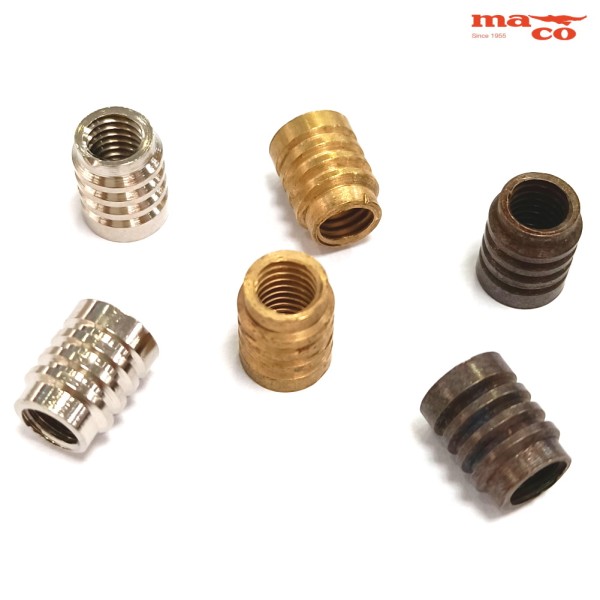 BUSSOLA IN OTTONE PORTA REGGIPIANO DIAM. 7 MM FILETTO 5 MA