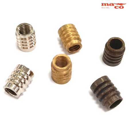 BUSSOLA IN OTTONE PORTA REGGIPIANO DIAM. 7 MM FILETTO 5 MA
