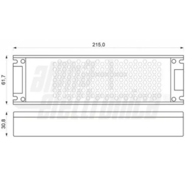 ALIMENTATORE DA QUADRO TIPO SLIM 250 WATT 24V 10400mA ALPHATRONIC