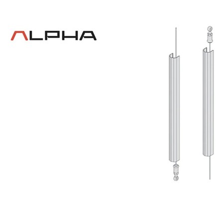 KIT ASTE VERTICALI 07A63-0C-0 (ALPHA TOUCH PUSH)