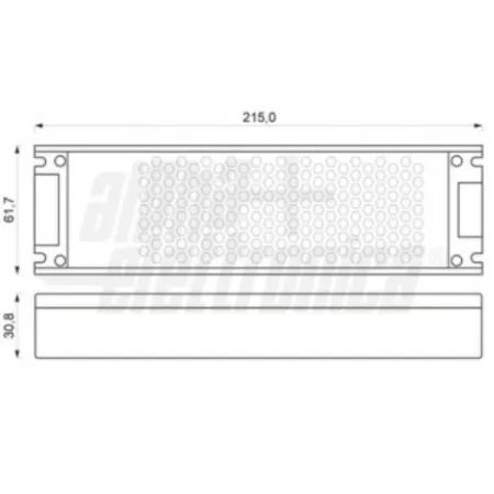 ALIMENTATORE DA QUADRO TIPO SLIM 300 WATT 24V 12500mA ALPHATRONIC
