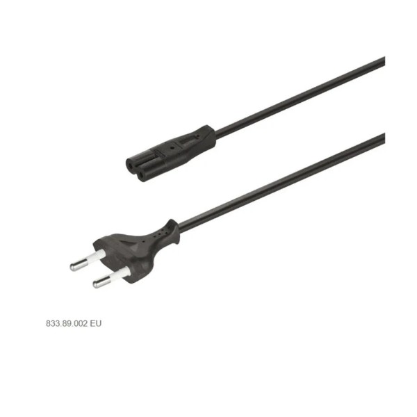 CAVO ALIMENTAZIONE DRIVER HAFELE CON SPINA EU NERO DA MT.2 833.89.002