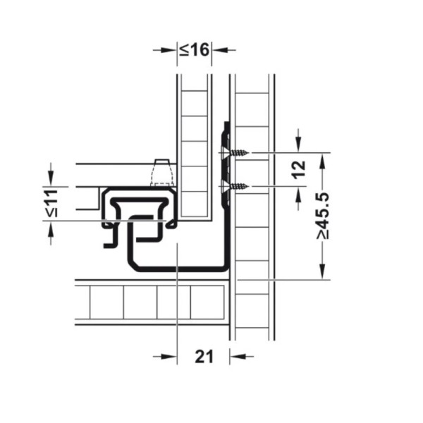 GUIDE HAFELE MATRIX SYNCRO APERTURA PUSH TO OPEN