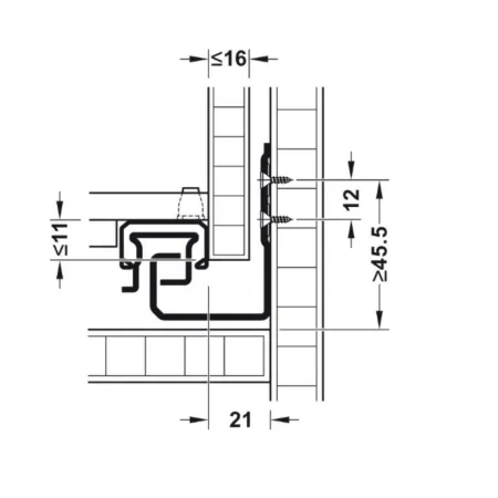 GUIDE HAFELE MATRIX SYNCRO RALLENTATE con ATTACCHI
