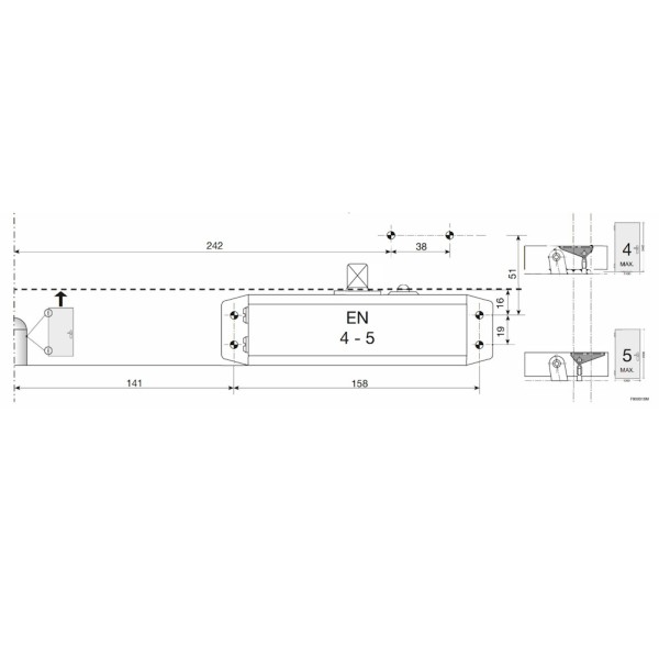CHIUDIPORTA ASSA ABLOY DC564 PLUS ORO
