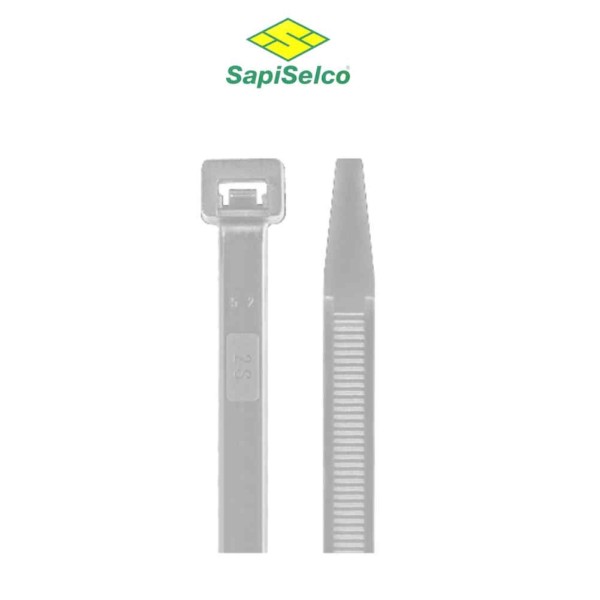 FASCETTE NYLON SAPISELCO SELFIT BIANCHE - CONFEZIONE DA 100 FASCETTE-