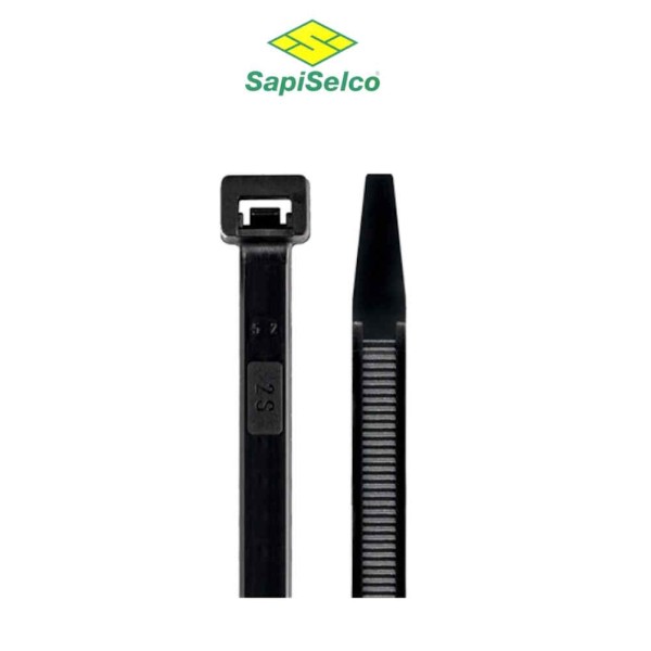 FASCETTE NYLON SAPISELCO SELFIT NERE - CONFEZIONE DA 100 FASCETTE