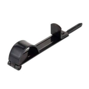 Fermapersiana alla Romana con Vite Ferro Verniciato Nero 180mm