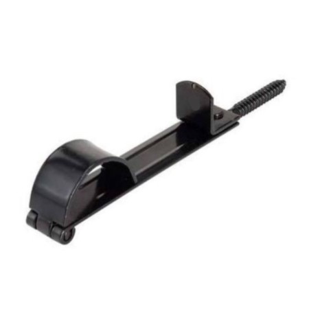 Fermapersiana alla Romana con Vite Ferro Verniciato Nero 180mm