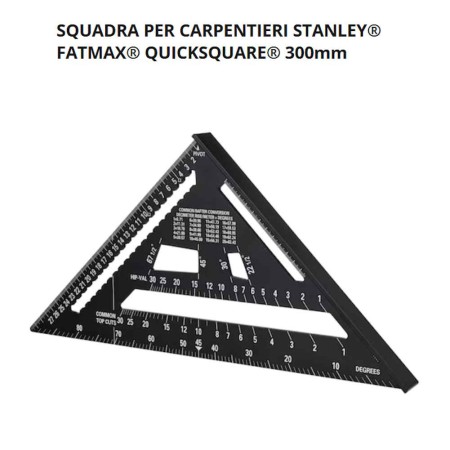 SQUADRA FALEGNAME/CARPENTIERE STANLEY FATMAX QUICKSQUARE 300mm SSTHT46102-0 -PROMO-