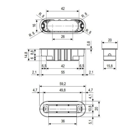 Incontro AGB Minimal XT con Magnete per Polaris 2XT