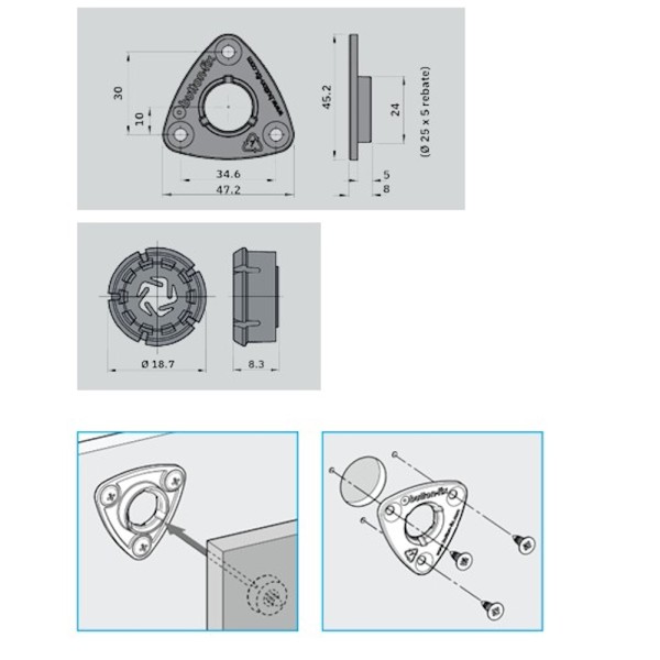 GIUNZIONE BUTTON-FIX TYPE 3 senza riscontro