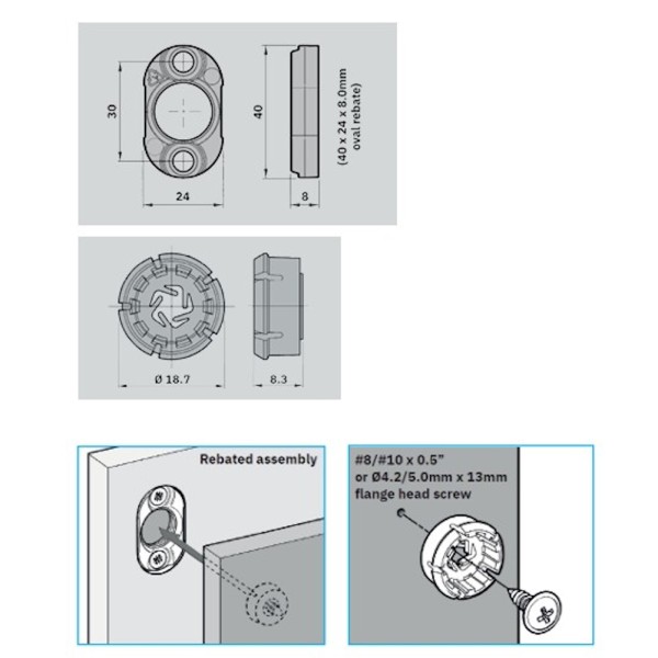 GIUNZIONE BUTTON-FIX TYPE 3 FLUSH senza riscontro