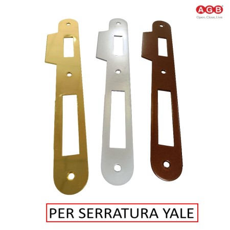 INCONTRO PER SERRATURA AGB YALE CON ALETTA SAGOMATA BORDI TONDI