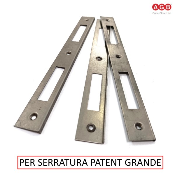 INCONTRO PER SERRATURA AGB PATENT GRANDE A "L" BORDI QUADRI IN FERRO