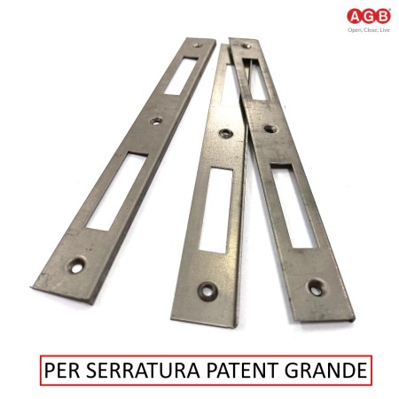 INCONTRO PER SERRATURA AGB PATENT GRANDE A "L" BORDI QUADRI IN FERRO