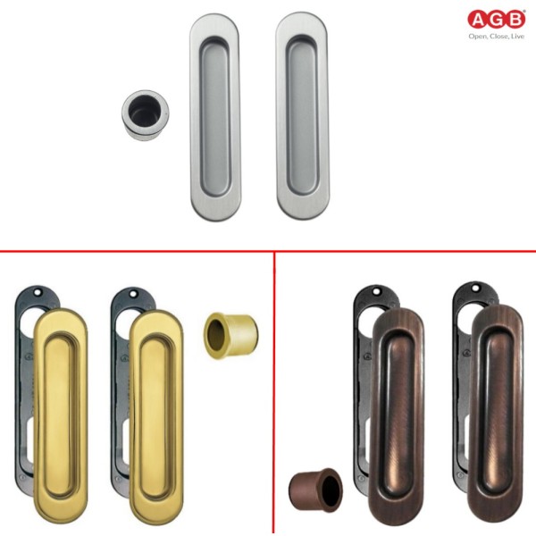 Kit Scivola AGB Mod. F per Porta Scorrevole 2 Maniglie