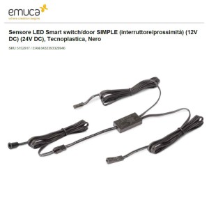 Kit Sensore LED Emuca Smart Prossimità Singolo per 1 Porta Armadio