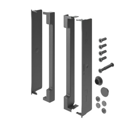 SET COPERTURE FREE SLIM montaggio ESTERNO ANTRACITE