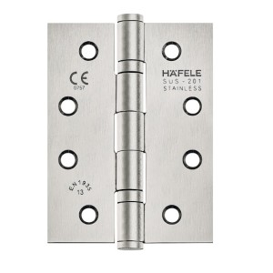 CERNIERA A LIBRO CON CUSCINETTI INOX CROMATO OPACO