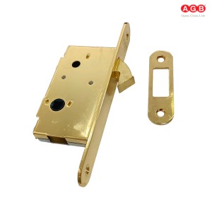 SERRATURA INFILARE CON GANCIO AGB MOD. 703 QUADRO 8 MM OTTONATA