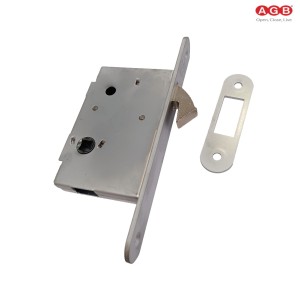 SERRATURA INFILARE CON GANCIO AGB MOD. 703 QUADRO 8 MM CROMO OPACA