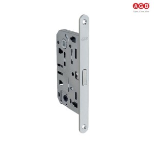 SERRATURA MEDIANA POLARIS 2XT AGB MAGNETICA CON QUADRO BAGNO 6 MM CROMO OPACA