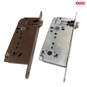 SERRATURA AGB PATENT GRANDE BAGNO Q.6 MM BORDI TONDI ENT. 50 MM