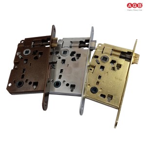 SERRATURA AGB PATENT PICCOLA BAGNO Q.6 MM BORDI TONDI ENT. 50 MM
