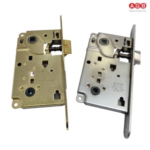 SERRATURA AGB PATENT CENTRO BAGNO Q.6 MM BORDI TONDI ENT. 50 MM